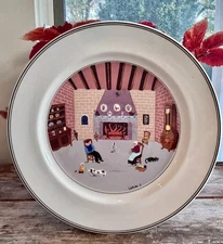 Vintage Naif DINNER PLATE  Villeroy & Boch  10 1/2" Porcelain Luxembourg