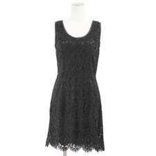 DOLCE&GABBANA Lace Sleeveless Dress Women Size 42 Black Made in Italy