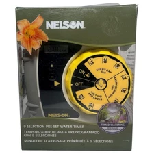 Nelson 9 Selection Pre-set Water Digital LCD Timer New Timed Watering