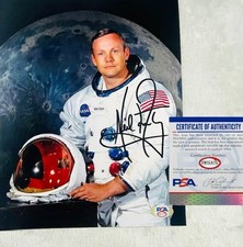 No Reserve PSA Neil Armstrong Signed 8x10 Photo NASA APOLLO 11 Autograph 