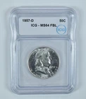 1957-D Franklin Half Dollar MS64 FBL ICG *5479