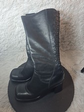Black Leather Boots Steve Madden