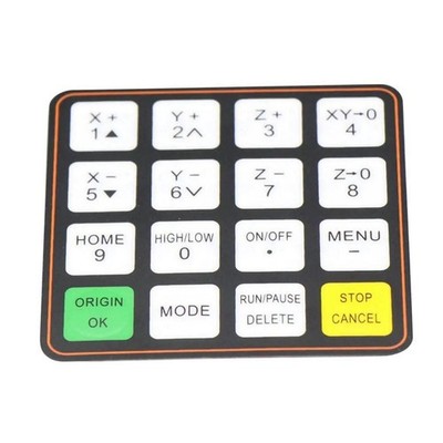 Für RichAuto A11 A12 A15 A18 CNC Controller Teile Schlüssel Film Taste W2N7)