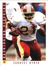 1993 Score Earnest Byner #244 Washington Redskins
