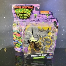 Playmates Toys TMNT Mutant Mayhem Rocksteady 5 in Action Figure - 83293  NEW