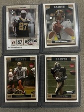 Reggie Bush RC Drew Brees Joe Horn Saints Lot (4) Topps USC Purdue
