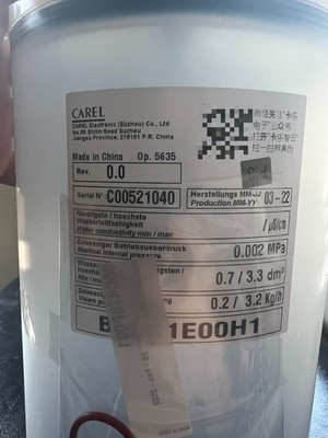 1PC New CAREL BL0SRF00H1 Industrial HVAC Humidifier Replacement Tank