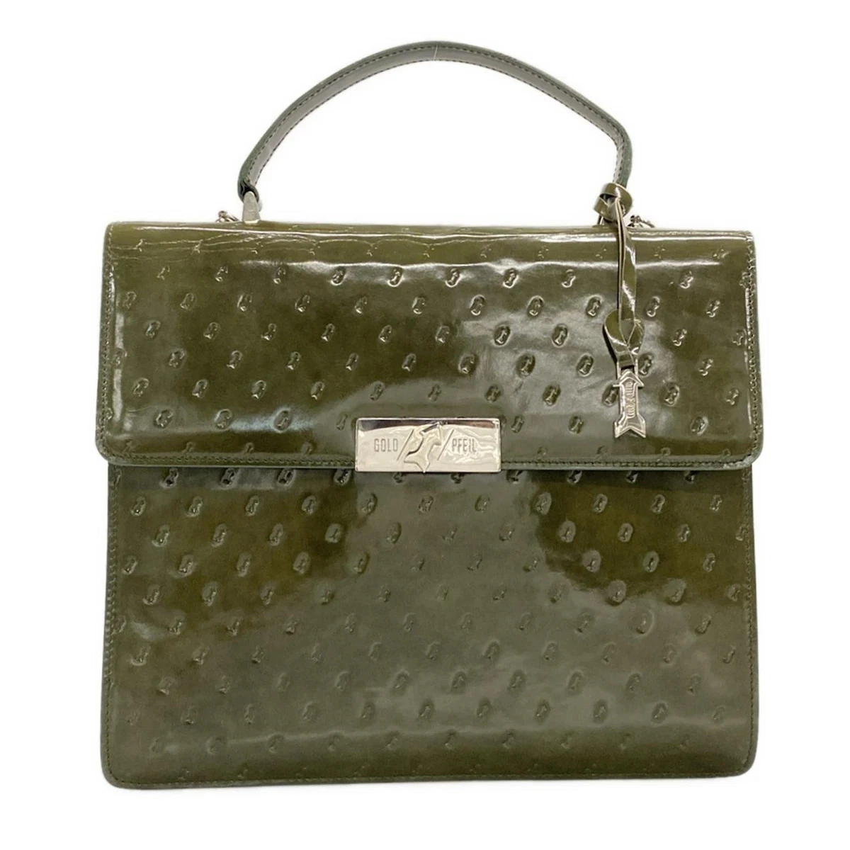 Sac à Main Vintage GOLD/PFEIL En Cuir Véritable - Années 60 - Style Rétro Italien - État Occasion Vérifié