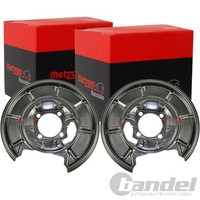 2X Metzger Spritzbleche Bremsscheiben Hinten Passend FÜR MERCEDES-BENZ A-KLASSE