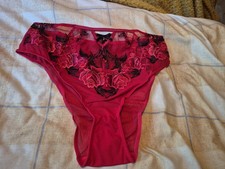 Ann Summers Roses are Red High Waisted Brazilan Red Size 12 RRP £19