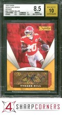 2020 PANINI SIGNATURE SERIES BRONZE #39 TYREEK HILL #/25 BGS 8.5 AUTO 10