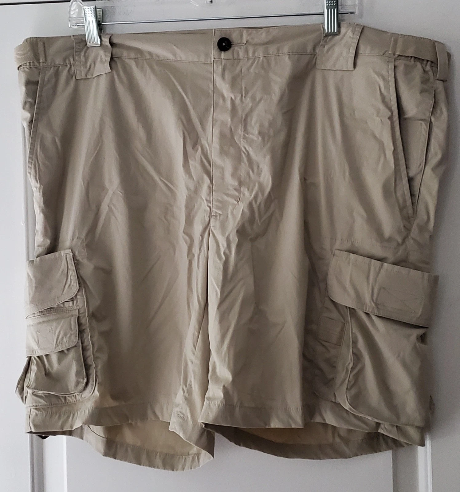 Orvis Mens Khaki Safari Fishing Camp Hiking Cargo Shorts - Size 40 - EUC