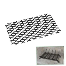 Fireplace Grate Ember Retainer 16" x 10",Solid Steel Ember Retainer for Grate...