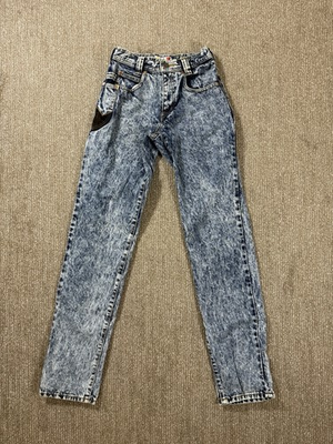 #ad Gold Rush Co Vintage 80s 90s Denim Acid Wash Jeans Womens Size 24x33 $69.99