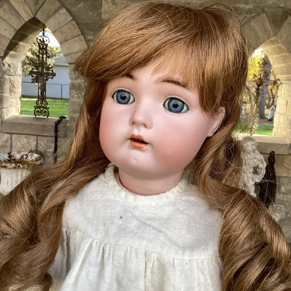ANTIQUE SIMON & HALBIG KAMMER & REINHARDT GIRL DOLL 20” T. 53 Lovely Blue Eyes - Image 4 of 4