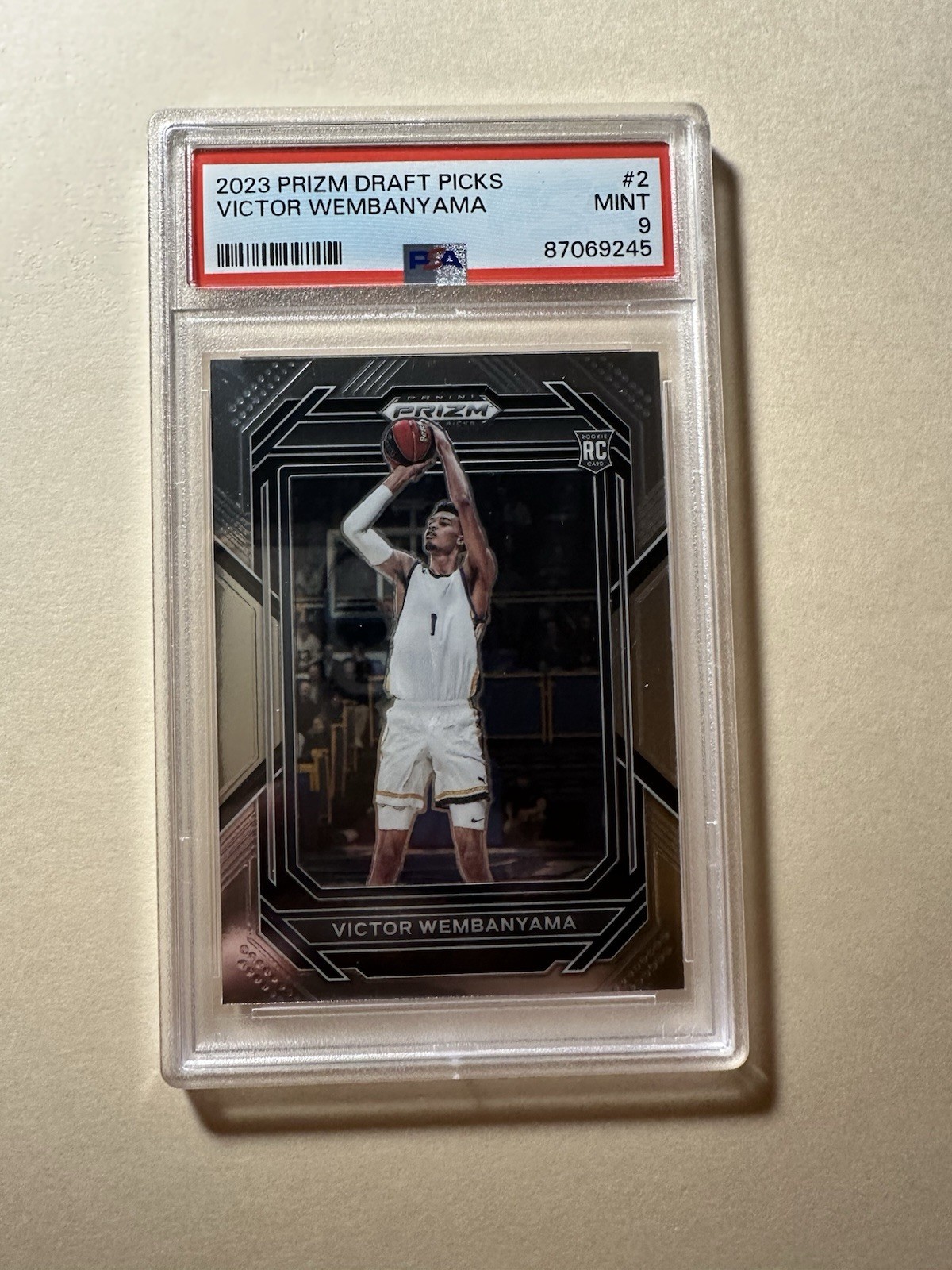 Victor Wembanyama 2023 Panini Prizm Draft Picks - #2 Silver Base PSA 9 MINT!