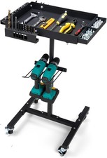 Rolling Work Table Adjustable Height Rolling Tool Cart W Drills Storage