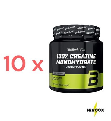 Biotech USA 100% Kreatin Monohydrat 10x 500g - Kreatin | Creatine, 10x 500 gramm