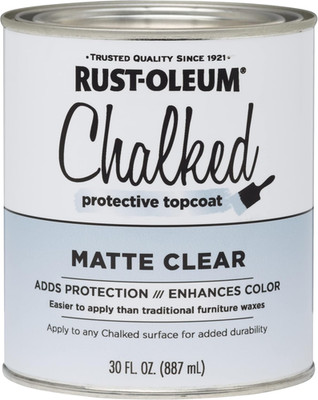 287722 Chalked Ultra Matte Interior Paint, 30 Oz, Matte Clear Topcoat