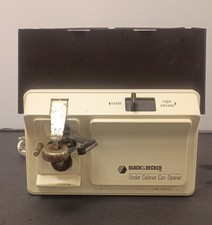 Vintage Black & Decker EC-590 Under Cabinet Can Opener White Tested Works Type 2