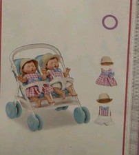 NEW Zuru MY MINI BABY series 2 TEAL STROLLER Boy Girl TWINS- RARE Sealed
