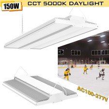 LED High Bay Shop Light AC100-277V 150W 5000K Linear Hanging Light for Warehouse