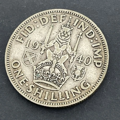 Photo of a 1940 George VI Shilling from an eBay listing that sold on Jun 16, 2026