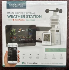 LA CROSSE TECHNOLOGY C83100 COMPLETE PERSONAL Wi-Fi WEATHER STATION ACCU WEATHER