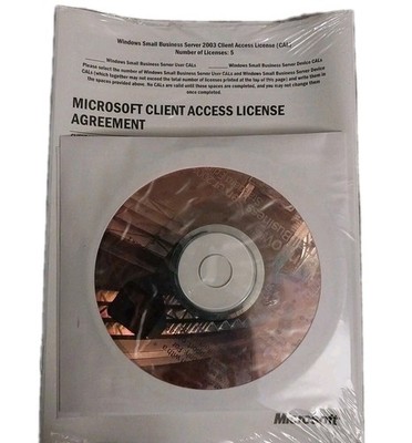 Microsoft Windows Small Business Server 2003 Standard Edition CD DVD w/ License