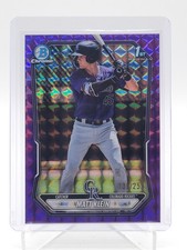 MATT KLEIN 2026 BOWMAN CHROME PURPLE GEOMETRIC 1ST ROOKIE /250 Q7218