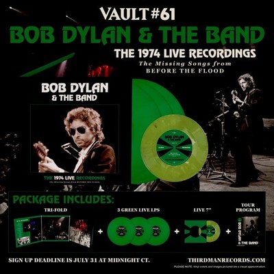 SEALED Third Man Records Vault 61 Bob Dylan, 1974 Missing Songs Before The Flood