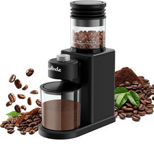 Wancle Conical Burr Coffee Grinder Electric Coffee Bean Grinder Low Noise Black