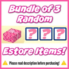 BUNDLE OF 3 RANDOM ESTORE ITEMS - Webkinz Classic Ganz eStore Mystery, Promo