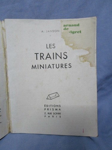 AR746 CAHIERS PRISMA DE LA JEUNESSE N° 7 LES TRAINS MINIATURES 1946 - Imagen 3 de 7