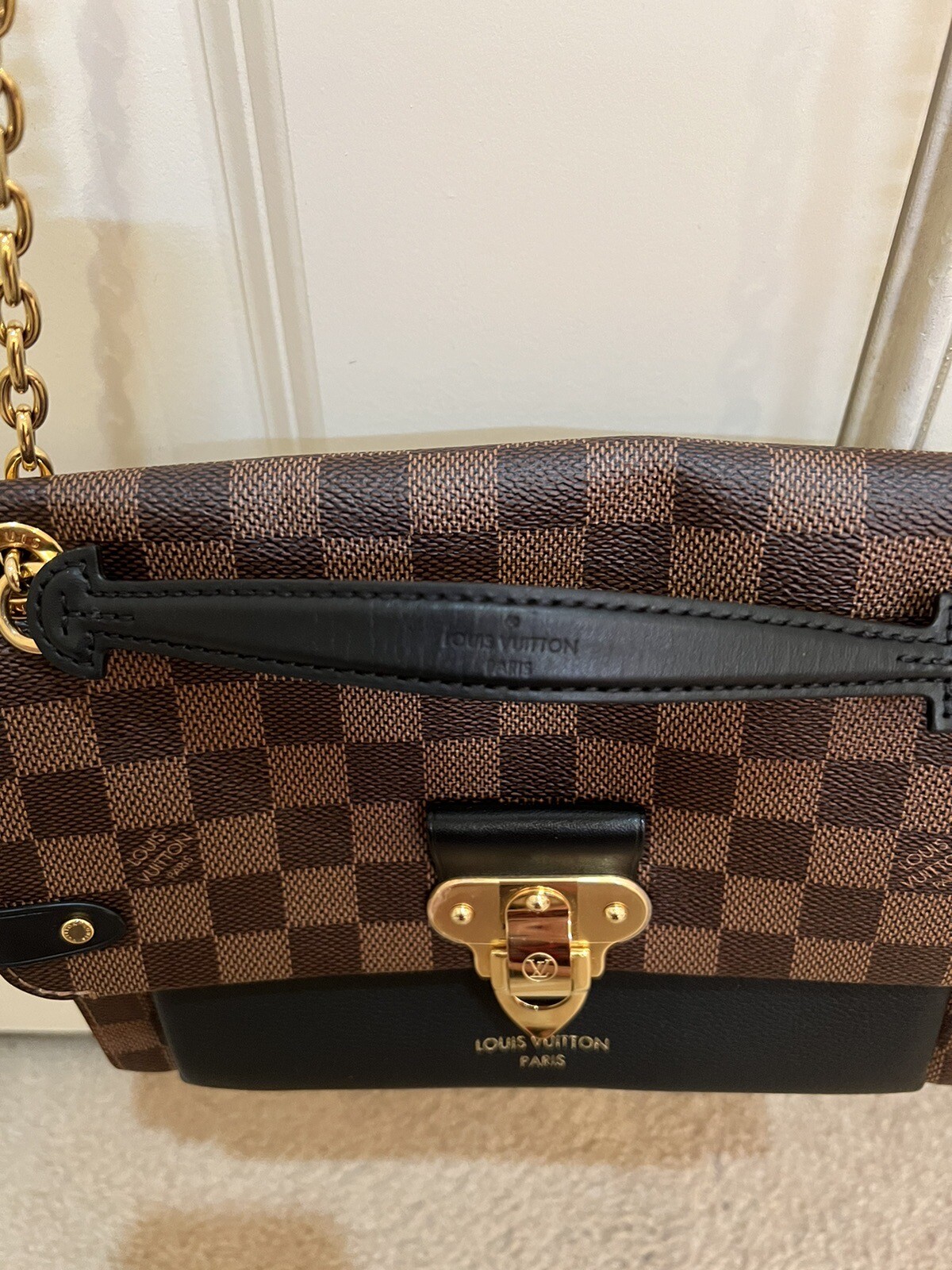 Louis Vuitton Vavin Shoulder Bag PM Black Damier Ebene Canvas Pre-owned image 7