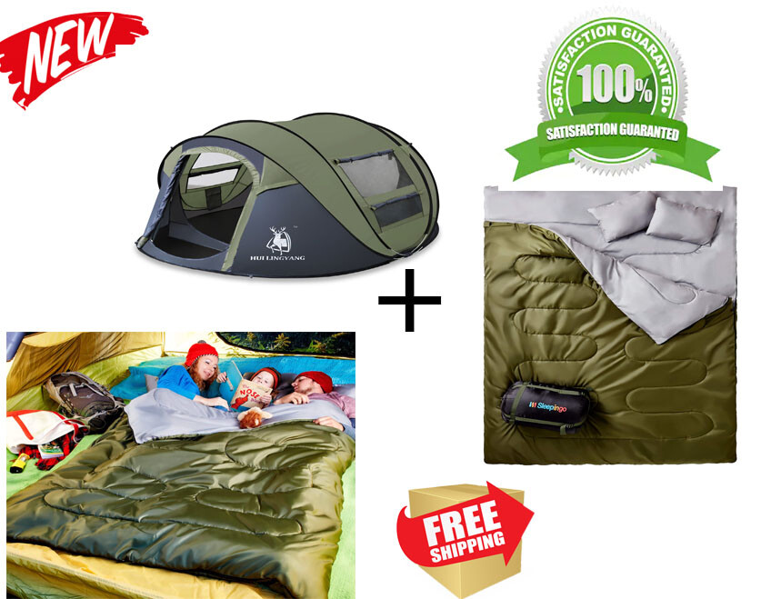 Sleeping borsa for Adults Teens Or Sleeping Pad 4Person Pop Up Dome Tent Easy Sleeping borsa for Adults Teens Or Sleeping Pad 4Person Pop Up Dome Tent Easy