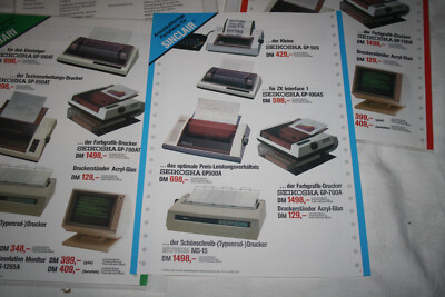 Commodore C64 VC-1541 Sinclair Atari 1984 Computer DM Preislisten Konvolut