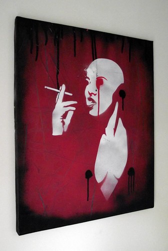 Original graffiti street art painting on canvas by UK urban artist Mr Pilgrim - Picture 5 of 5