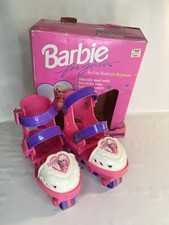Barbie Brookfield for beginners pink purple vintage girls plastic roller skates