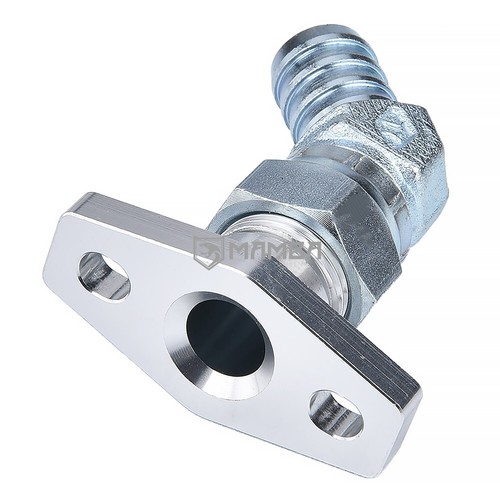45Deg 5/8" Turbo Oil Return Drain Pipe Kit Garrett GT3076R GT3076BB GTX3076R - Picture 2 of 5
