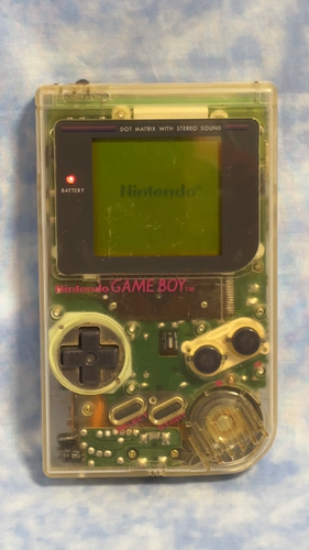Nintendo GAMEBOY Console Skeleton Clear Color Japan Limited - Video 1 of 1