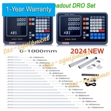 2/3Axis Digital Readout 5um Linear Scale TTL DRO Display Kit CNC Milling Lathe *