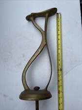 Antique or Vintage Brass Shoe Shine Cobbler Stand and/or Barber Shop Footrest