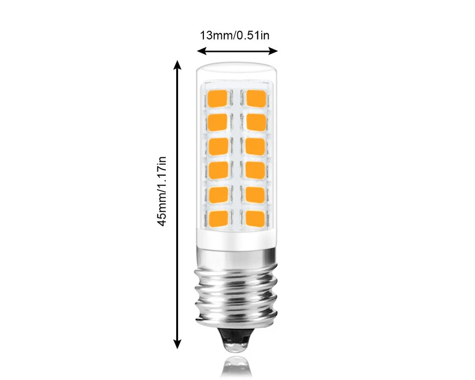 5pcs E12 C7 Candelabra Led Bulb 3W 110V 39-2835 Ceramics Kitchen Cabinet Light H - Image 4 of 4