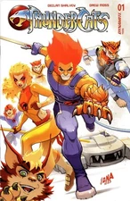 Thundercats #1 cover A Nakayama Dynamite 2024 comic Lion-O Cheetara Panthro
