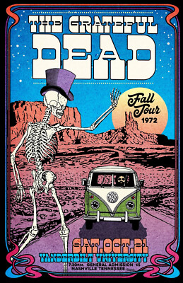 Grateful Dead 1972 Fall Tour Concert Poster 13