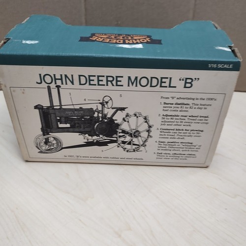 Ertl 1/16 John Deere 1937 Model "B" General Purpose Tractor #5904 NIB - Picture 7 of 9