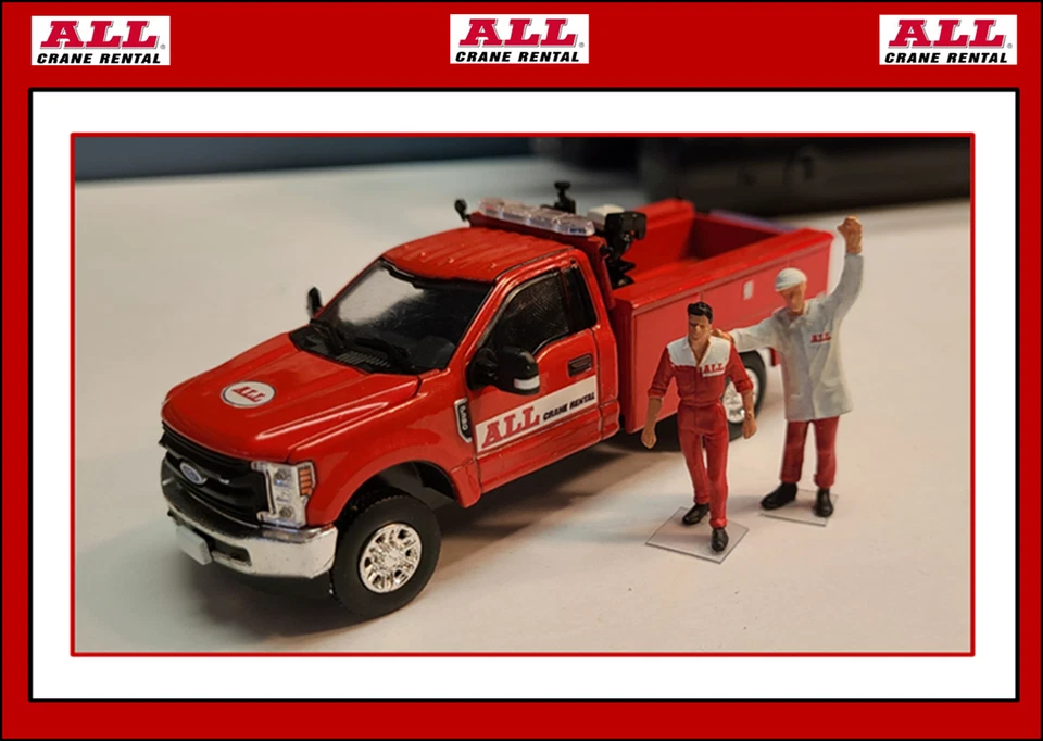 1/50 ALL Crane Ford F-350 Service Truck  2 Custom Figures - FREE SHIPPING !!! - Image 4 of 4