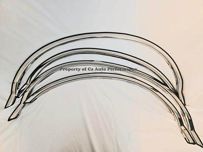Fits F-150 Bronco F-250 F-350 1987-1996 Chrome Polished Stainless Fender Trim 1''