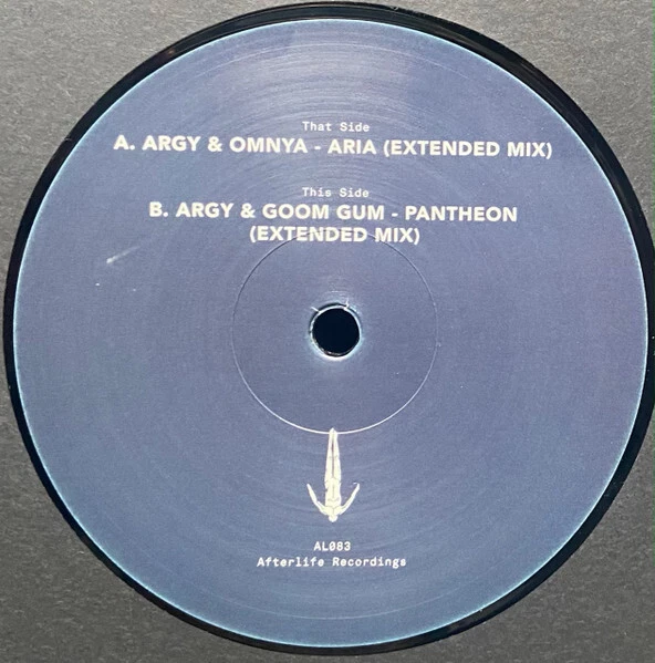 Argy - Aria / Pantheon | Vinyl 12" | AL083 | Afterlife | NEU - Bild 4 von 4
